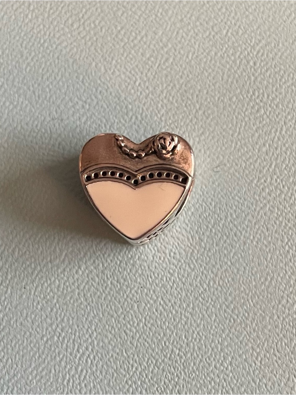 Heart-Shaped Pandora Silver Charm